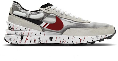 【カスタムシューズ】ナイキ ワッフル ワン 'フルイドグラフィティグレー赤黒' DA7995-100(Team56-流体泼墨) Order 【カスタムシューズ】ナイキ ワッフル ワン 'フルイドグラフィティグレー赤黒' DA7995-100(Team56-流体泼墨)