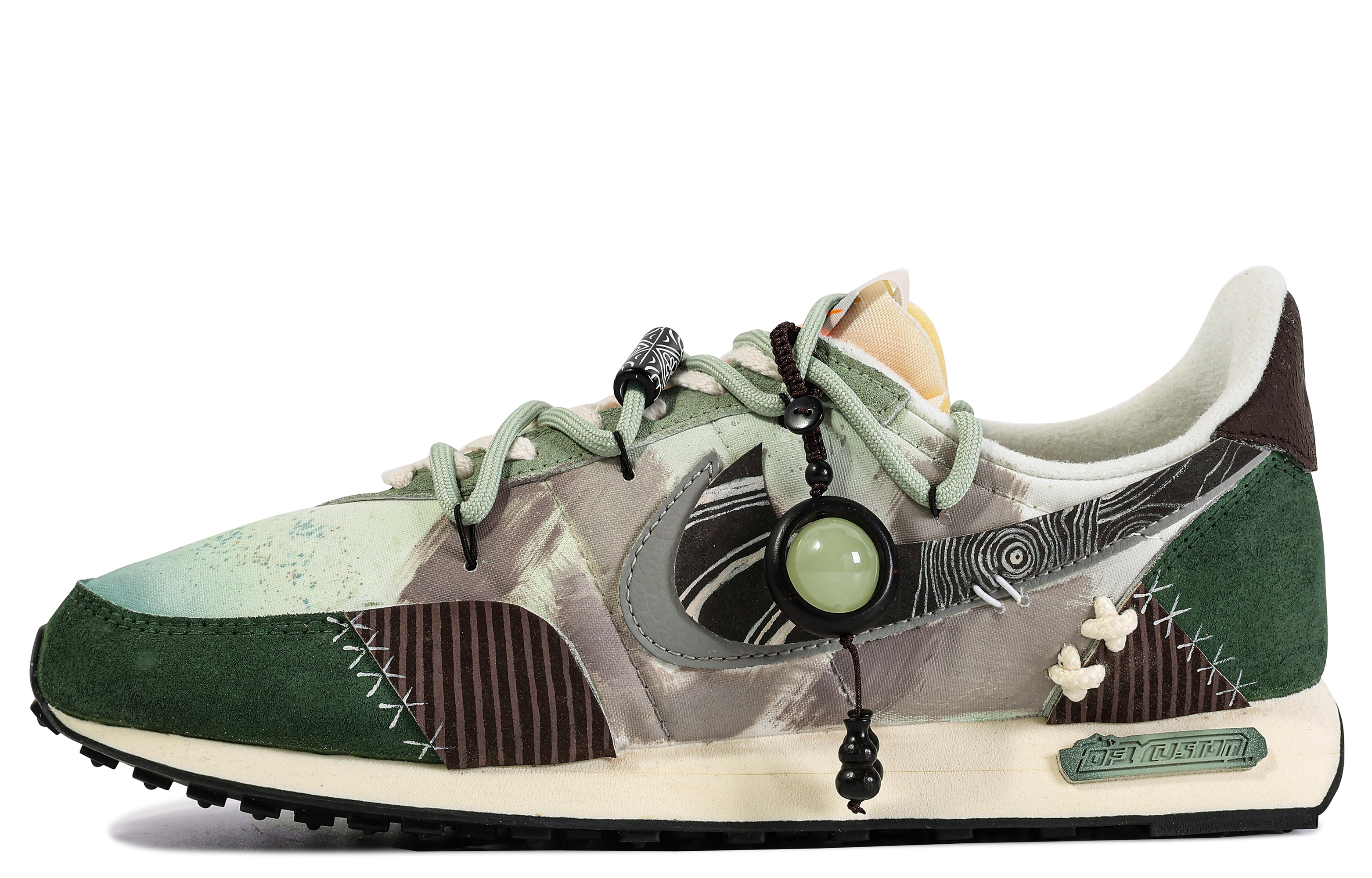 Order 【カスタムシューズ】ナイキ ワッフル トレーナー 2 'ジェイドチャームグリーン-ブラウン' DM0180-100-450499