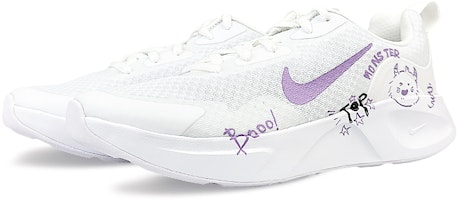 【訂製球鞋】Nike Wearallday BNK 奶兇小怪獸 英文字母塗鴉 個性 獨特減震防滑耐磨 低筒跑步鞋 男款 紫白 Shop 【訂製球鞋】Nike Wearallday BNK 奶兇小怪獸 英文字母塗鴉 個性 獨特減震防滑耐磨 低筒跑步鞋 男款 紫白