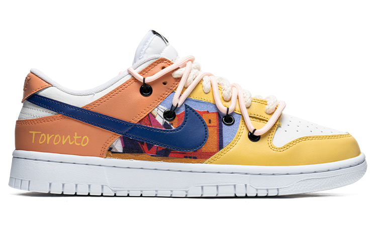 Order Zapatillas Nike Wild Crane x Dunk Low 'Toronto Amarillo Naranja' DJ6188-101(TeamB-男款多伦多)