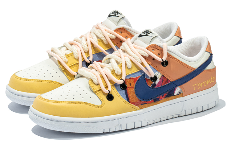 Lookbook Zapatillas Nike Wild Crane x Dunk Low 'Toronto Amarillo Naranja' DJ6188-101(TeamB-男款多伦多)