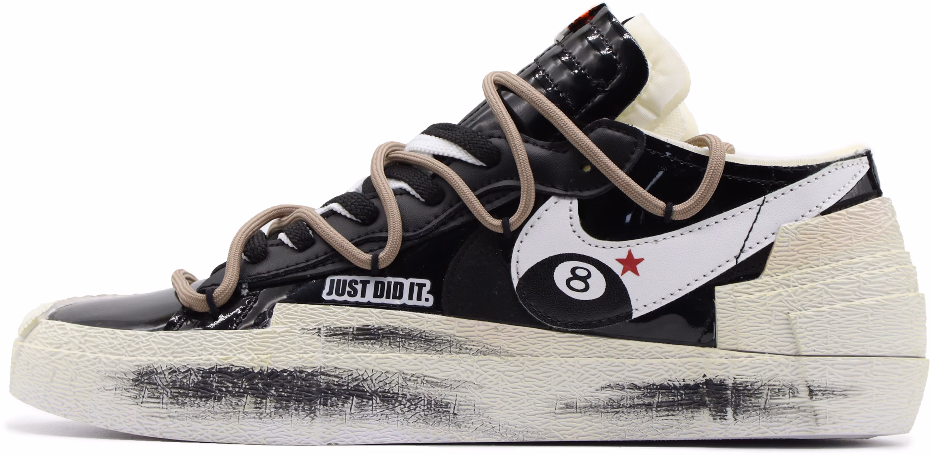 custom-shoes-nike-x-sacai-blazer-low-black-white-patent-deconstructed
