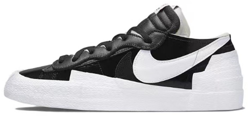 나이키 x 사카이 블레이저 로우 "블랙 화이트 페이턴트 디컨" DM6443-001(Team57-男女款黑8) Details for 나이키 x 사카이 블레이저 로우 "블랙 화이트 페이턴트 디컨" DM6443-001(Team57-男女款黑8)