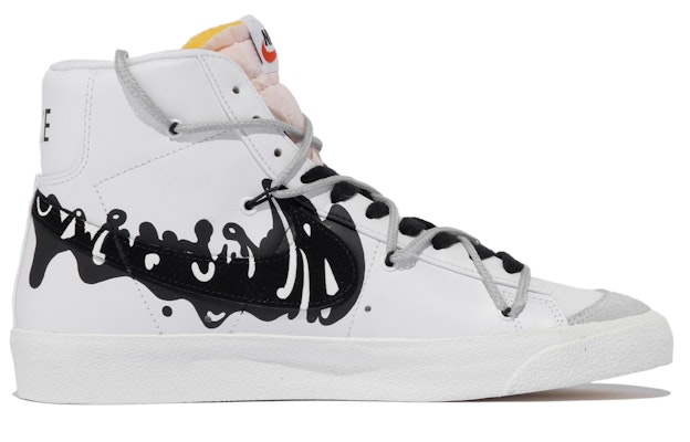 【定製球鞋】Nike Blazer Mid 77 Vintage 流體力學xhzz 流體 線條 解構 簡約 中幫 復古板鞋 男女同款 黑白 Order 【定製球鞋】Nike Blazer Mid 77 Vintage 流體力學xhzz 流體 線條 解構 簡約 中幫 復古板鞋 男女同款 黑白