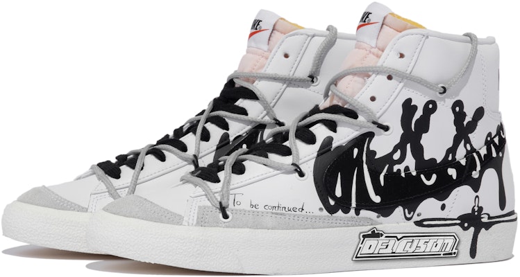 【定製球鞋】Nike Blazer Mid 77 Vintage 流體力學xhzz 流體 線條 解構 簡約 中幫 復古板鞋 男女同款 黑白 Lookbook 【定製球鞋】Nike Blazer Mid 77 Vintage 流體力學xhzz 流體 線條 解構 簡約 中幫 復古板鞋 男女同款 黑白