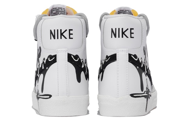 【定製球鞋】Nike Blazer Mid 77 Vintage 流體力學xhzz 流體 線條 解構 簡約 中幫 復古板鞋 男女同款 黑白 Shop 【定製球鞋】Nike Blazer Mid 77 Vintage 流體力學xhzz 流體 線條 解構 簡約 中幫 復古板鞋 男女同款 黑白