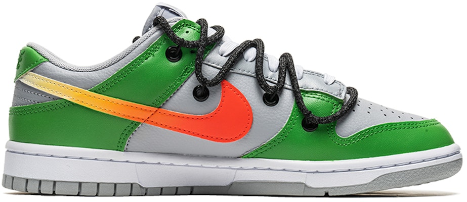 【定製球鞋】 Nike Dunk Low 野鶴製造 復古風主題 解構雙鞋帶 低幫 板鞋 男款 橙綠 特殊禮盒版 Order 【定製球鞋】 Nike Dunk Low 野鶴製造 復古風主題 解構雙鞋帶 低幫 板鞋 男款 橙綠 特殊禮盒版