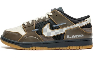 【訂製球鞋】 Nike Dunk Low 野鶴製造 復古未來主題 街頭潮流風 棋盤格 低幫 板鞋 男款 黑棕 特殊禮盒版 Buy 【訂製球鞋】 Nike Dunk Low 野鶴製造 復古未來主題 街頭潮流風 棋盤格 低幫 板鞋 男款 黑棕 特殊禮盒版