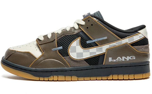 【訂製球鞋】 Nike Dunk Low 野鶴製造 復古未來主題 街頭潮流風 棋盤格 低幫 板鞋 男款 黑棕 特殊禮盒版 Buy 【訂製球鞋】 Nike Dunk Low 野鶴製造 復古未來主題 街頭潮流風 棋盤格 低幫 板鞋 男款 黑棕 特殊禮盒版