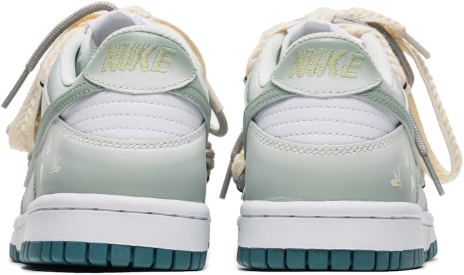 【客製化球鞋】 Nike Dunk Low 野鶴製造 月桂翡翠 復古感 漸變 任何搭配 特殊帶子 低筒 滑板鞋 GS 白綠 Shop 【客製化球鞋】 Nike Dunk Low 野鶴製造 月桂翡翠 復古感 漸變 任何搭配 特殊帶子 低筒 滑板鞋 GS 白綠