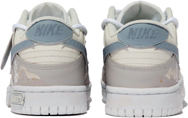 【定制球鞋】Nike Dunk 低筒 云山xhzz 紋樣 灑金 簡約 低幫 板鞋 GS 藍米白 Shop 【定制球鞋】Nike Dunk 低筒 云山xhzz 紋樣 灑金 簡約 低幫 板鞋 GS 藍米白