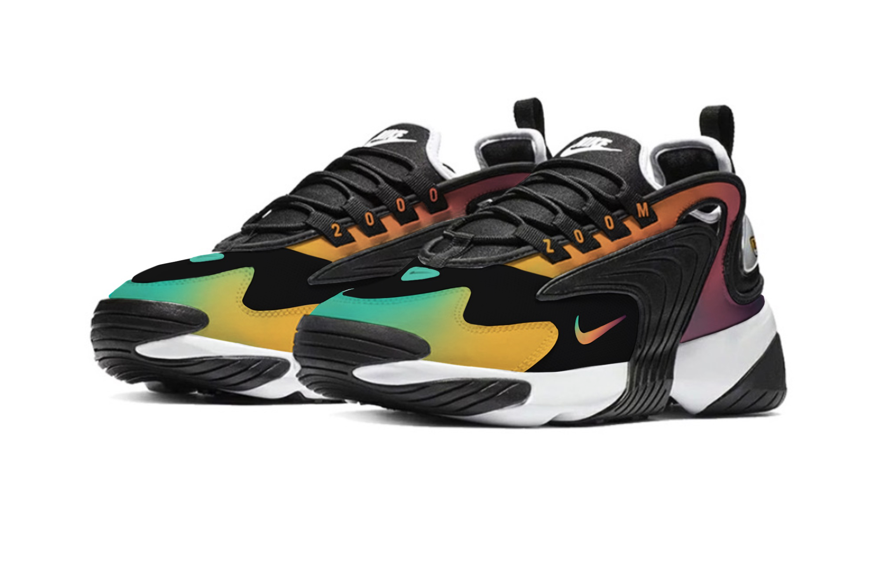 Lookbook [カスタムシューズ] ナイキ Zoom 2K 'アマゾンネオンブルー-オレンジ' AO0269-101-450493 AO0269-101-450493