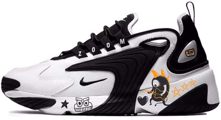 【定製球鞋】 Nike Zoom 2K 潮流百搭 防滑耐磨 低筒 跑步鞋 男女同款 黑白色 Buy 【定製球鞋】 Nike Zoom 2K 潮流百搭 防滑耐磨 低筒 跑步鞋 男女同款 黑白色