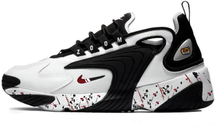custom-shoes-nike-zoom-2-k-black-white-fluid-graffiti