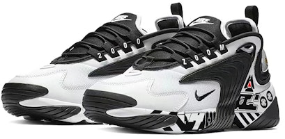 【訂製球鞋】 Nike Zoom 2K 賽博朋克 厚底 低幫 跑步鞋 男女同款 黑白色 Lookbook 【訂製球鞋】 Nike Zoom 2K 賽博朋克 厚底 低幫 跑步鞋 男女同款 黑白色