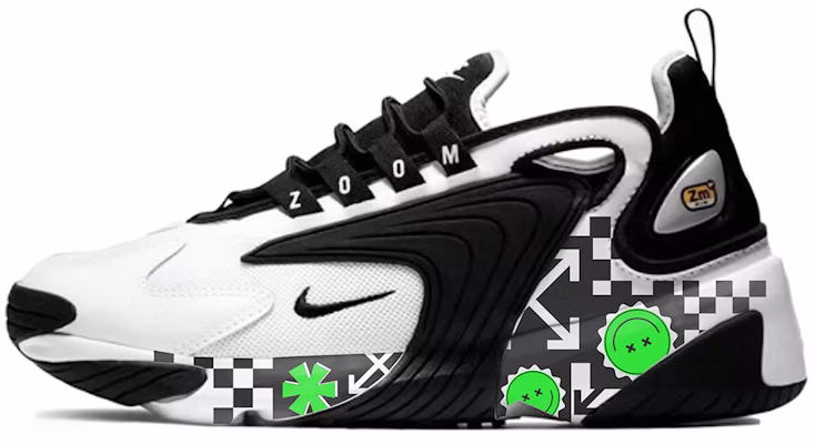 【定制球鞋】Nike Zoom 2K 漸變笑臉 厚底 防滑耐磨 低幫 跑步鞋 男女同款 黑白色 Buy 【定制球鞋】Nike Zoom 2K 漸變笑臉 厚底 防滑耐磨 低幫 跑步鞋 男女同款 黑白色