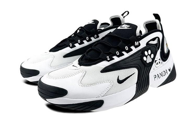 Lookbook [カスタムシューズ] ナイキ ズーム 2K「パンダインクパック」 AO0269-101(Team47-男女Z熊SBOX)