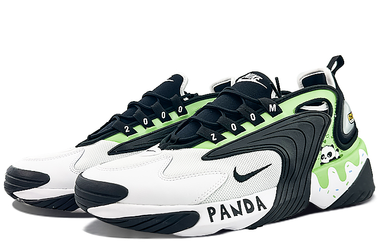 Lookbook [Kasut Custom] Nike Zoom 2K 'Panda Matcha Ais Krim' AO0269-101(Team40-男女款抹茶冰激凌熊猫)
