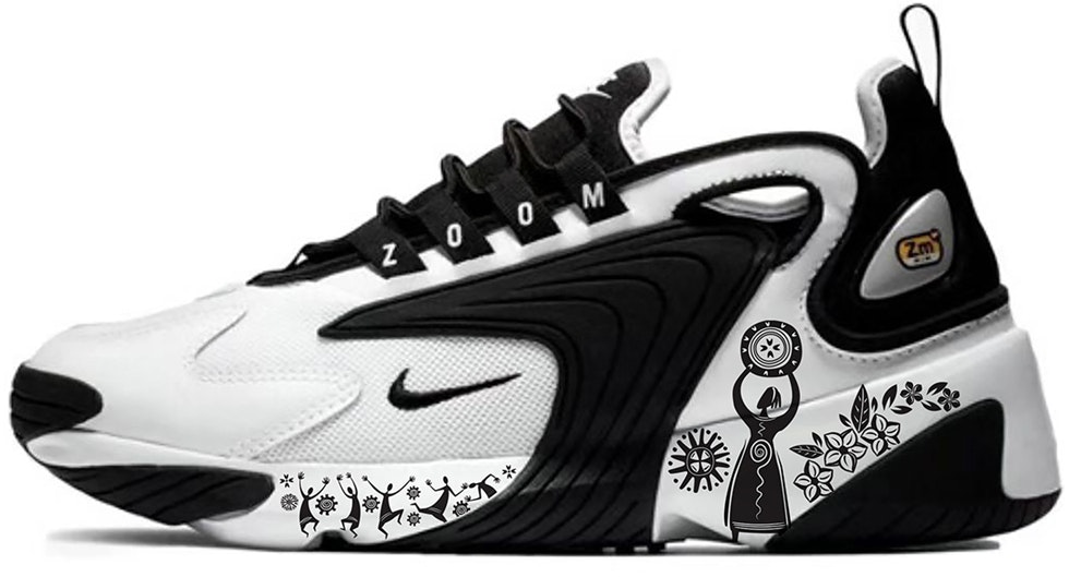 custom-shoes-nike-zoom-2-k-black-white-retro-primitive-tribe