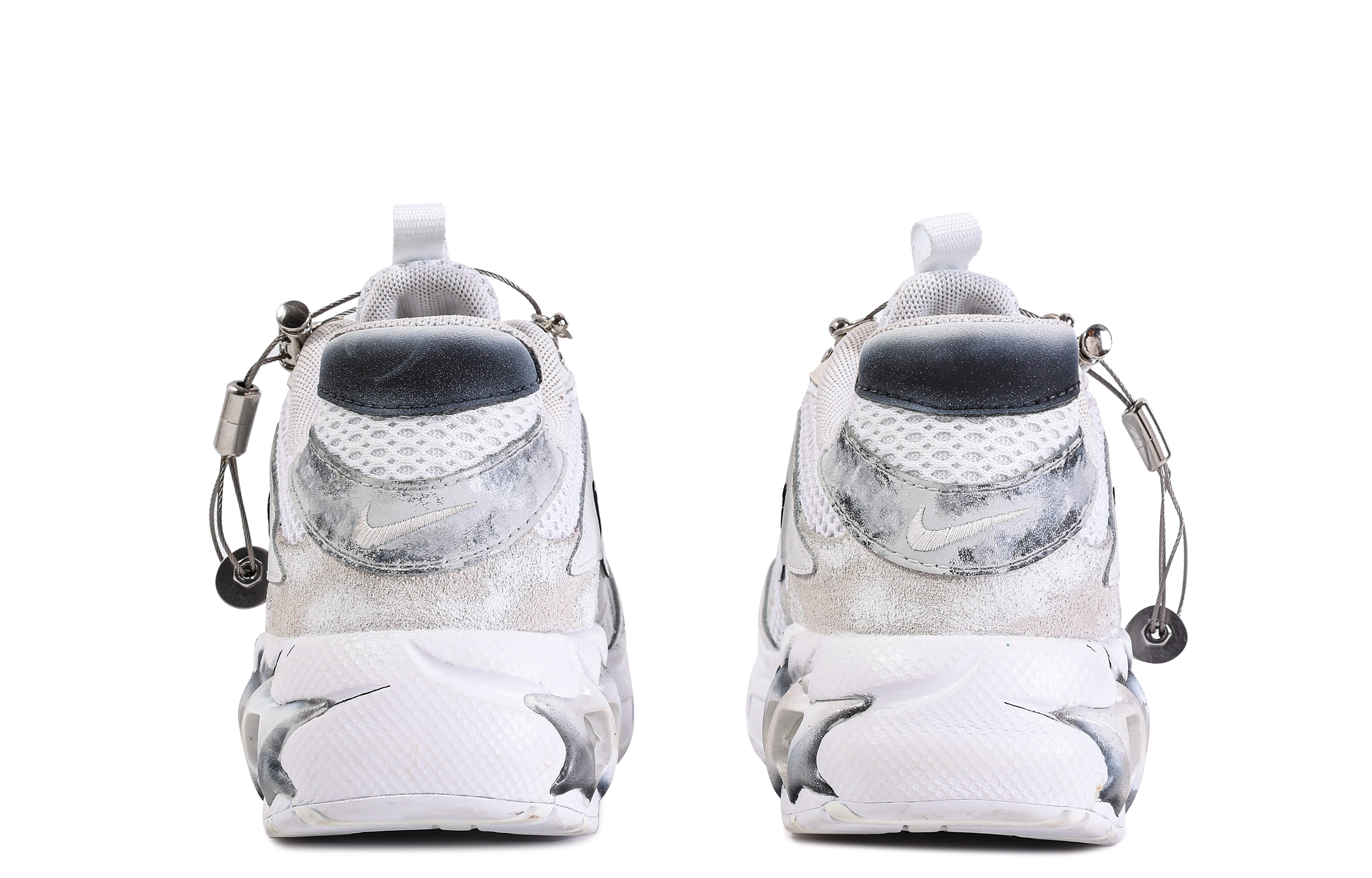 Purchase [カスタムシューズ] ナイキ Zoom Air Fire 'Da Vinci カスタム メタリックシルバー' CW3876-002-450507