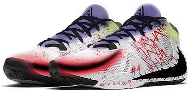 【定制鞋】耐克Zoom Freak 1 EP低帮“侠盗涂鸦” BQ5423-101(Team-E男款DC小丑黑白红) Lookbook 【定制鞋】耐克Zoom Freak 1 EP低帮“侠盗涂鸦” BQ5423-101(Team-E男款DC小丑黑白红)