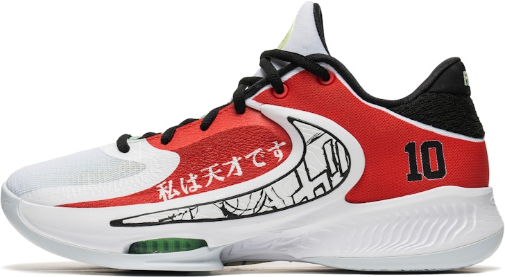 【訂製籃球鞋】Nike Freak 4 字母哥4代 野鶴製作 漫畫主題 10號 手繪 特別禮盒 低筒 羽球鞋 男款 白紅 Buy 【訂製籃球鞋】Nike Freak 4 字母哥4代 野鶴製作 漫畫主題 10號 手繪 特別禮盒 低筒 羽球鞋 男款 白紅
