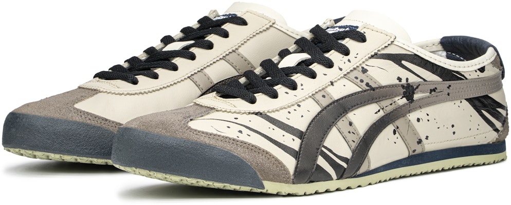 【客製化球鞋】 Onitsuka Tiger鬼塚虎 MEXICO 66 FZBB 禮盒水墨 墨漬 潑墨 耐磨輕便增高 低幫 生活休閒鞋 男女同款 黑棕 Lookbook 【客製化球鞋】 Onitsuka Tiger鬼塚虎 MEXICO 66 FZBB 禮盒水墨 墨漬 潑墨 耐磨輕便增高 低幫 生活休閒鞋 男女同款 黑棕