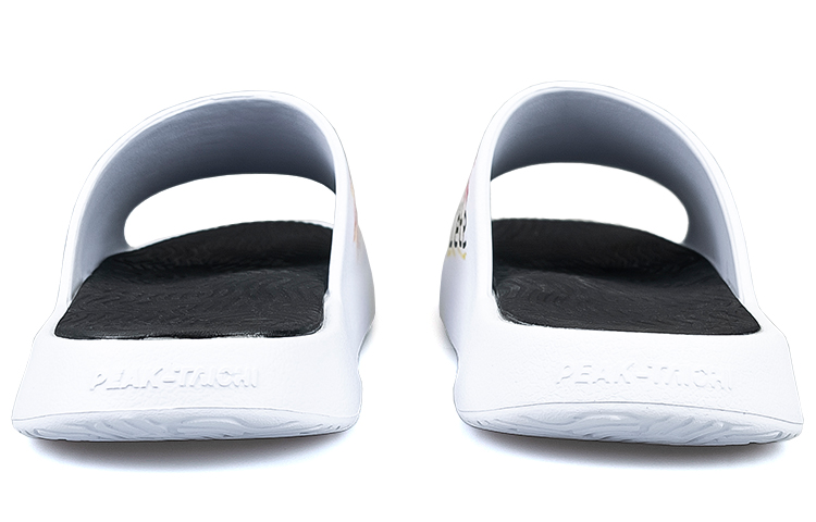 [Custom Shoes] Peak Basquiat Taichi Slides 'White Red Graffiti' 圖 4