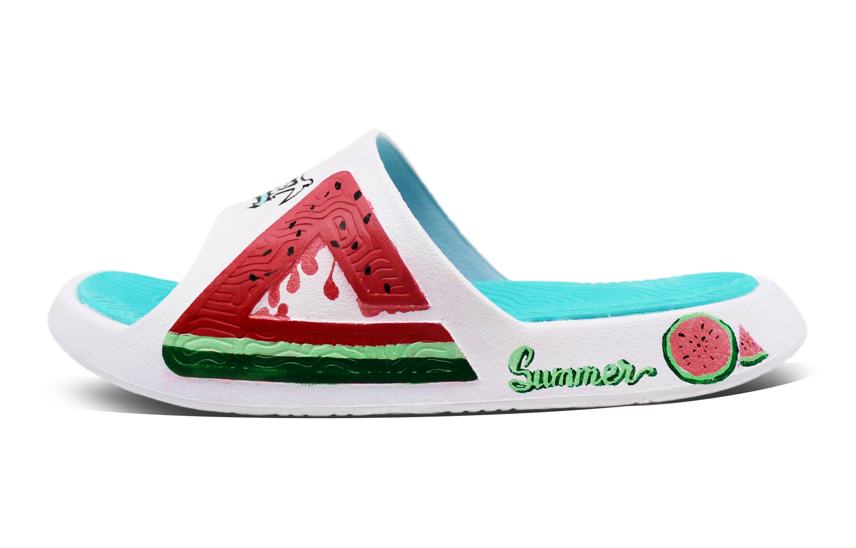 [Custom Shoes] Peak Tai Chi 1.0 Slide 'Fruity Summer Party - Red Green'