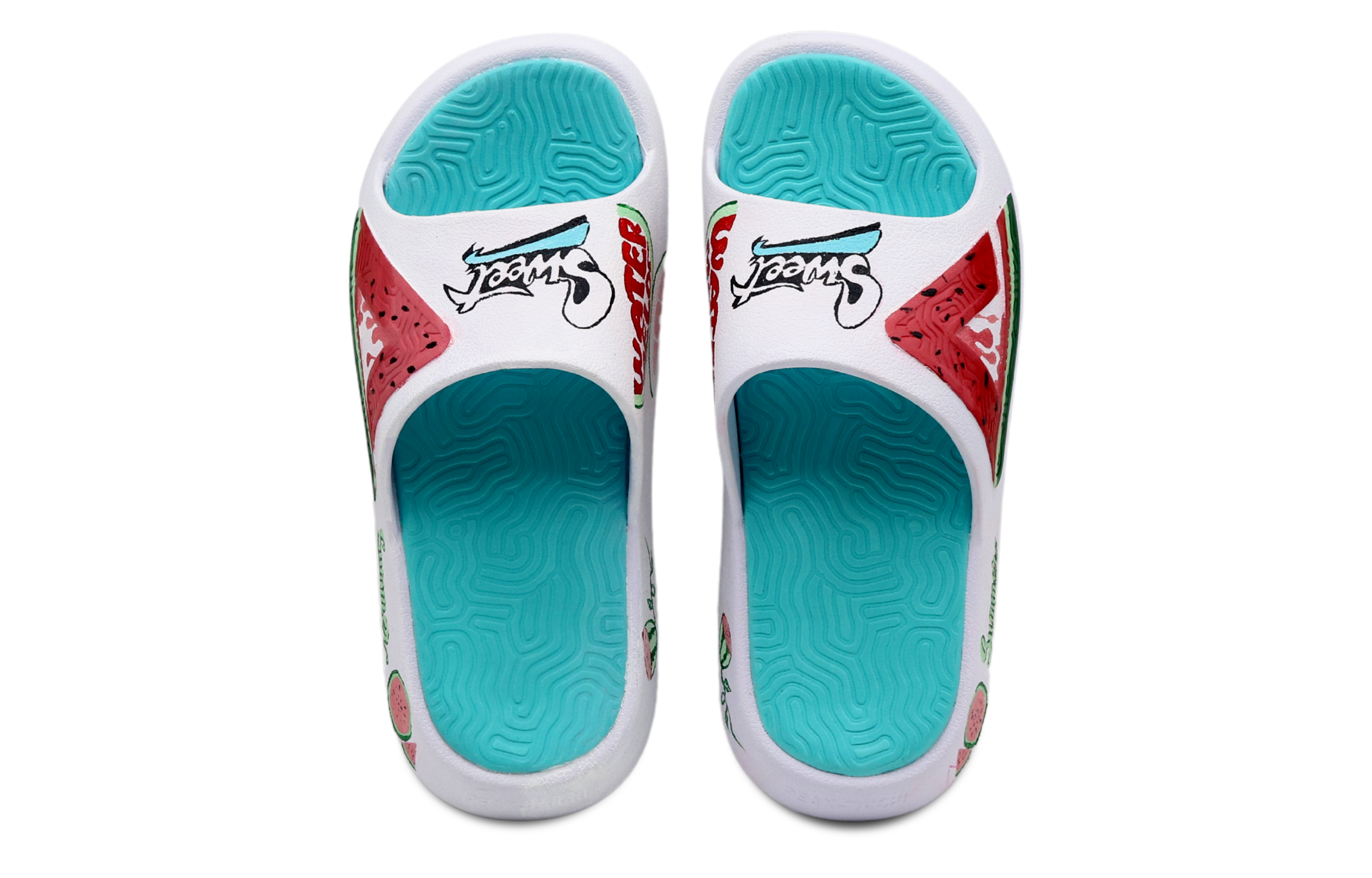 [Custom Shoes] Peak Tai Chi 1.0 Slide 'Fruity Summer Party - Red Green' 圖 4