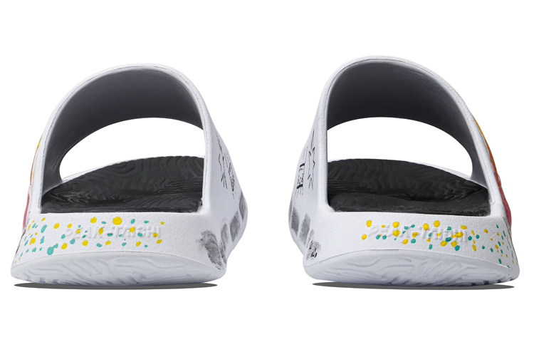 [Custom Shoes] Peak Tai Chi Slide 'White-Pink Graffiti' 圖 4