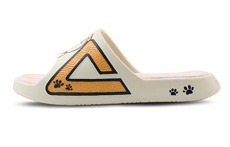 [Custom Shoes] Peak Tai Chi Slide 'Zodiac Dog Graffiti White'