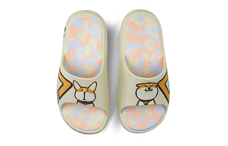 [Custom Shoes] Peak Tai Chi Slide 'Zodiac Dog Graffiti White' 圖 4