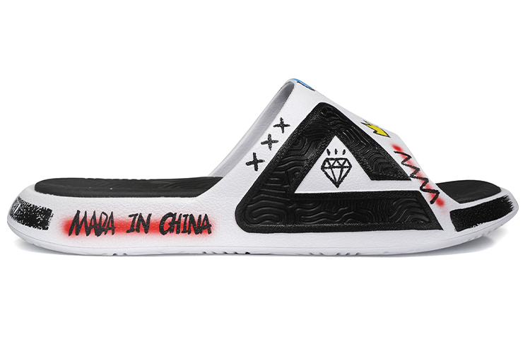 [Custom Shoes] Peak Tai Chi Slides 'Flame Graffiti' 圖 2