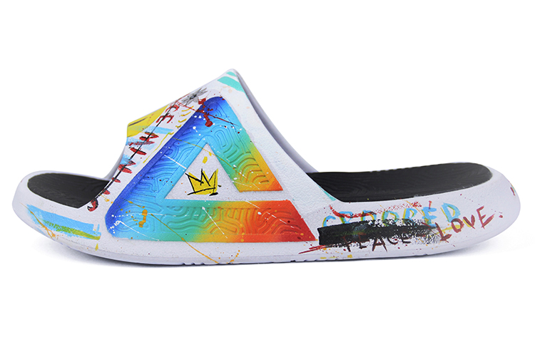 [Custom Shoes] Peak Taichi Custom Slide 'Black White' 'Graffiti'