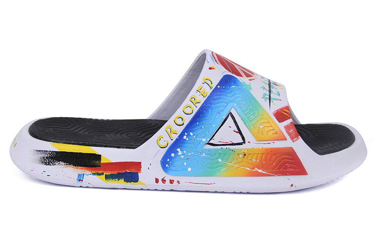 [Custom Shoes] Peak Taichi Custom Slide 'Black White' 'Graffiti' 圖 3