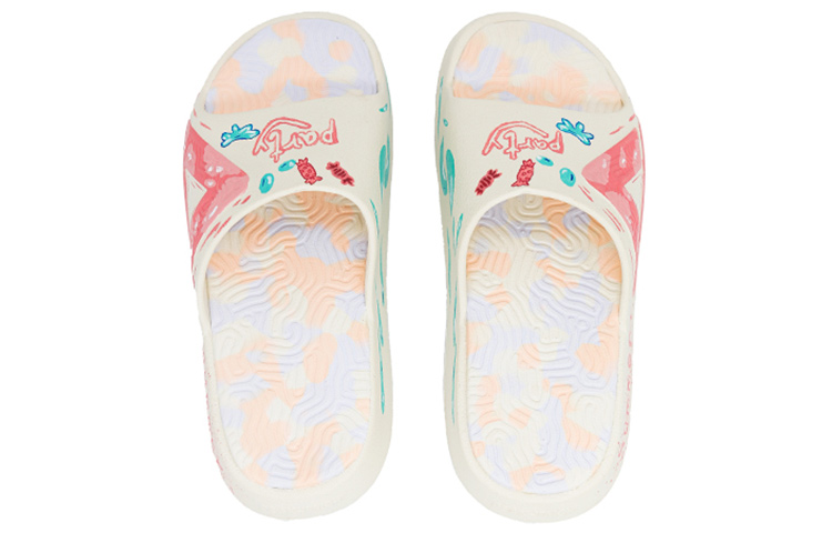 [Custom Shoes] Peak Taichi Pink Slides 'Summer Fun Water Park' 圖 4