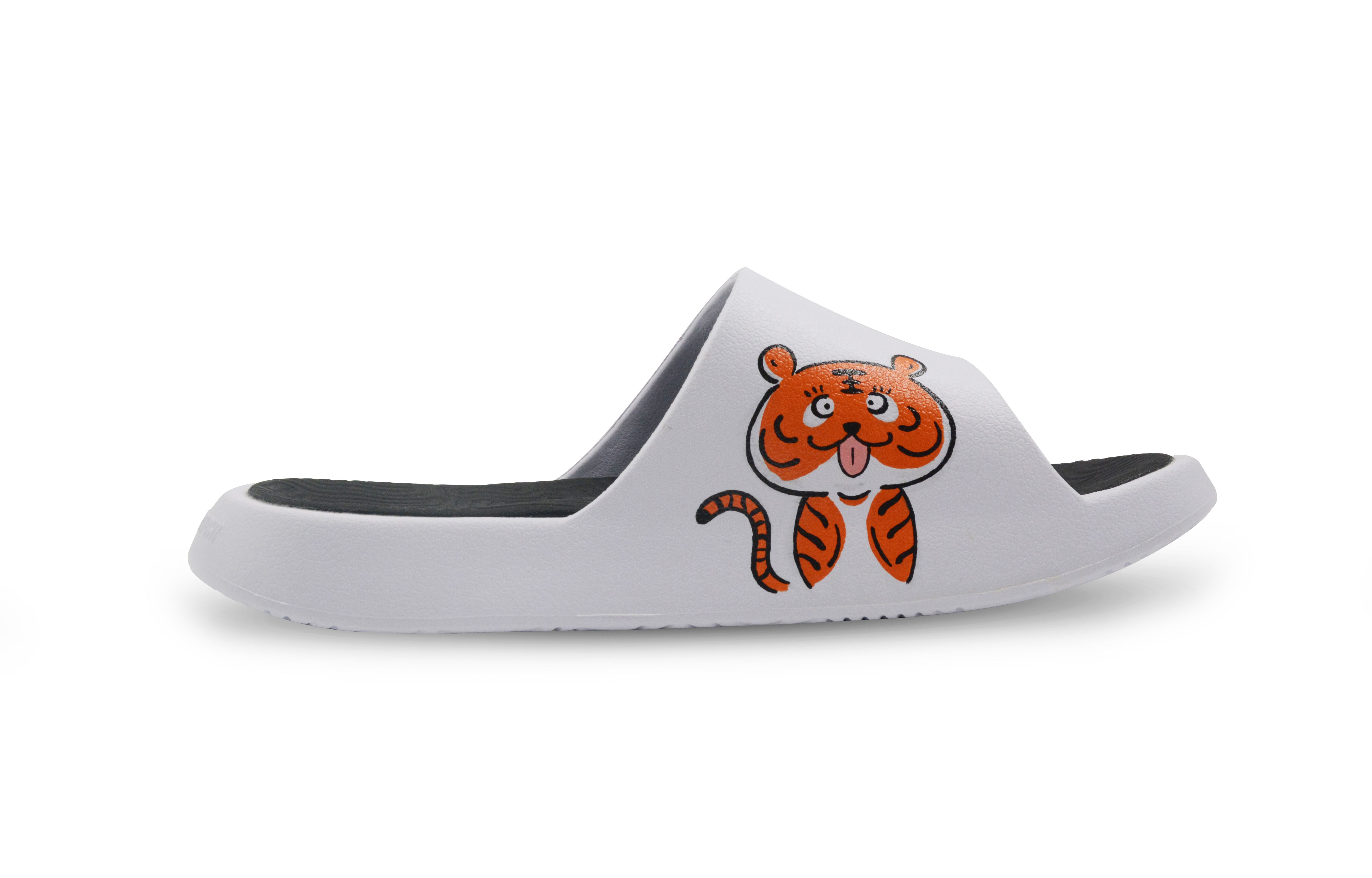 [Custom Shoes] Peak Taichi Sandals 'Zodiac Tiger Graffiti White Black' 圖 2