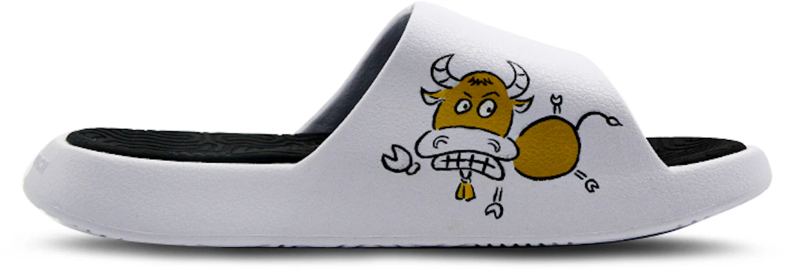 【客製球鞋】匹克 態極 牛氣衝天 塗鴉 十二生肖之牛 運動拖鞋 男款 黑白 Order 【客製球鞋】匹克 態極 牛氣衝天 塗鴉 十二生肖之牛 運動拖鞋 男款 黑白