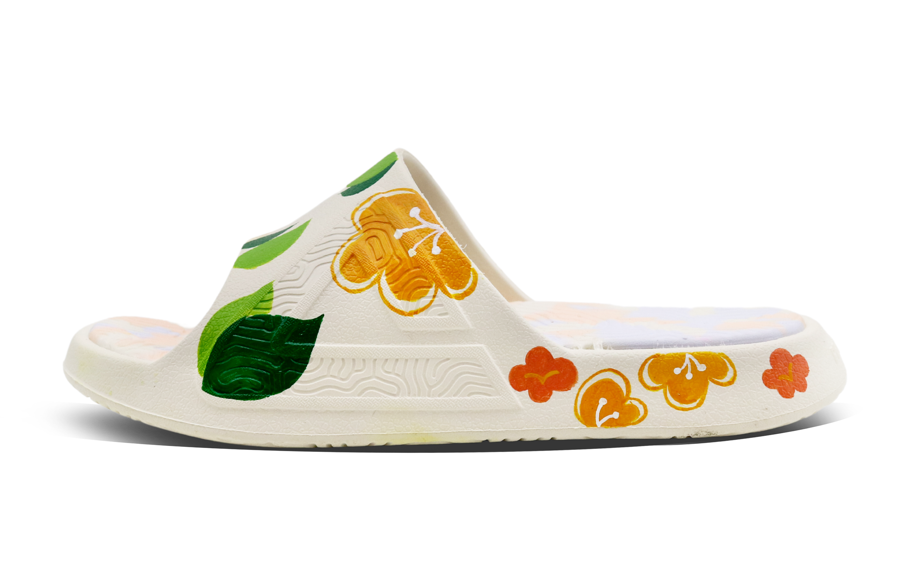 [Custom Shoes] Peak Taichi Slide 'Dream Lover Oil Painting - White Pink'