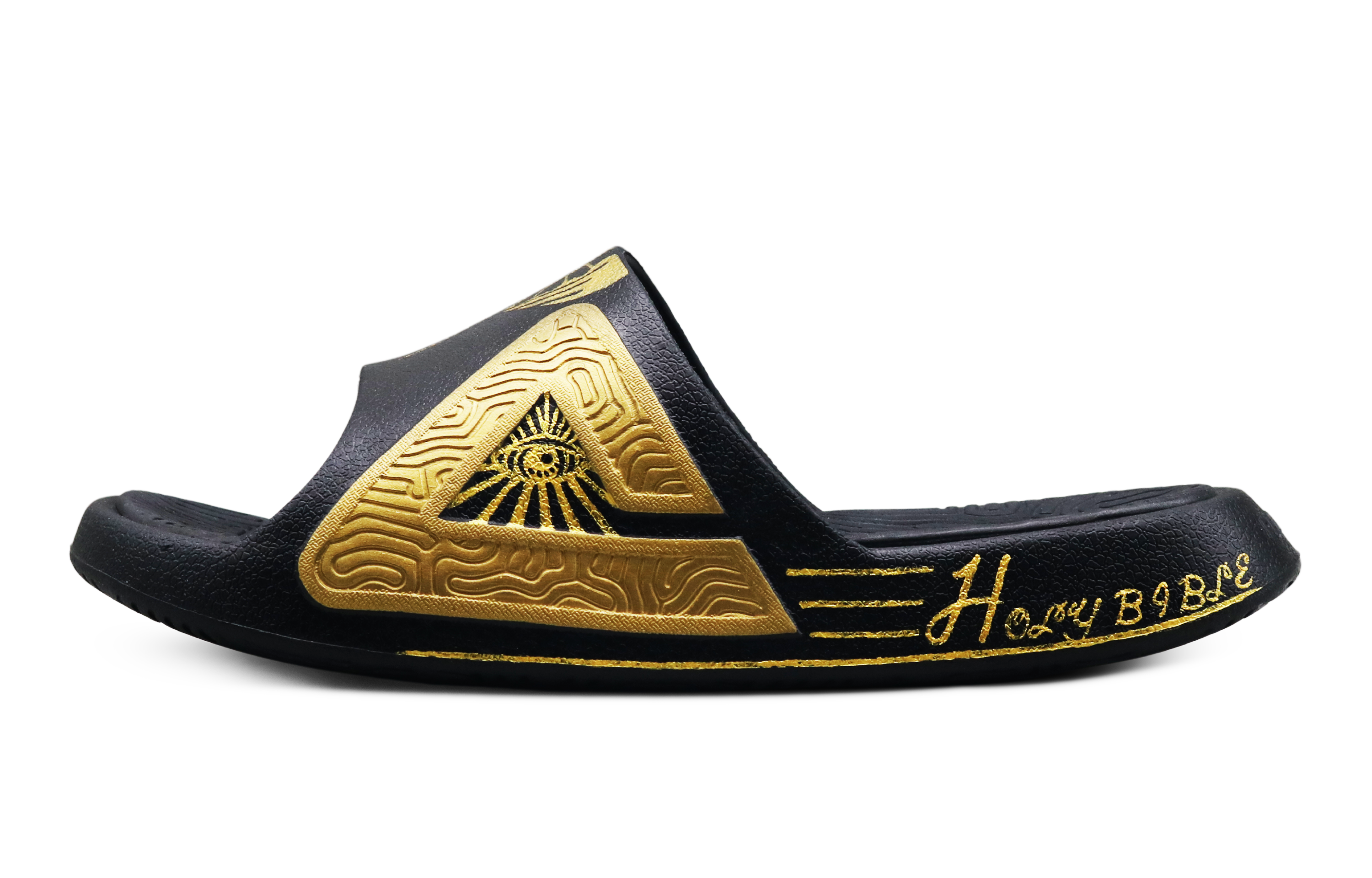 [Custom Shoes] Peak Taichi Slide 'God's Eye Black Gold'