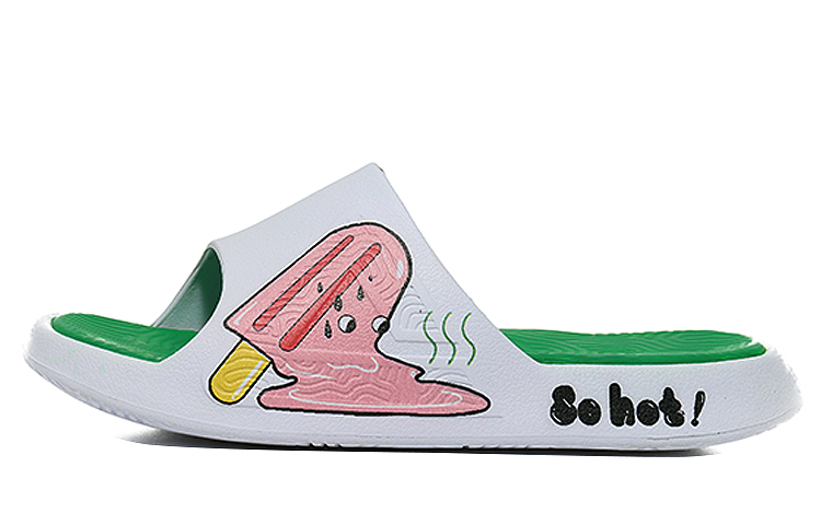 Buy 【カスタムシューズ】ピークタオチスライド「メルティングポプシクル」 E92037L白绿(Team10-高温预警QD)