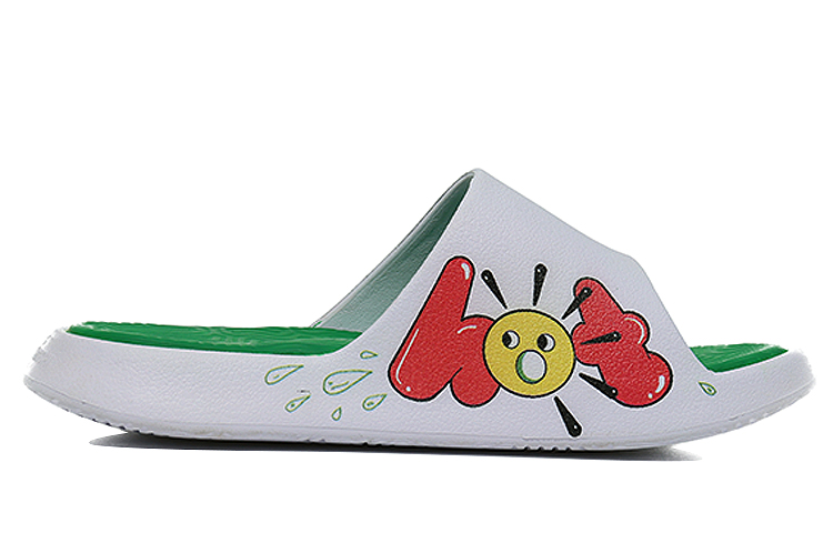 Order 【カスタムシューズ】ピークタオチスライド「メルティングポプシクル」 E92037L白绿(Team10-高温预警QD)