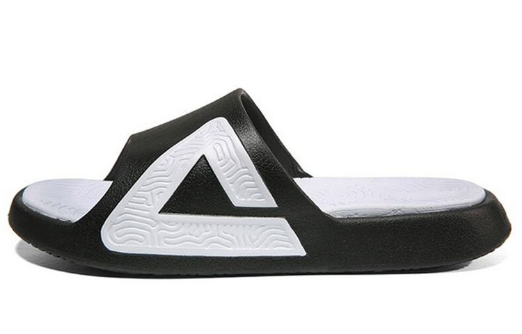 [Custom Shoes] Peak Taichi Slide 'Winter Snowflake Black White Gold Silver' 圖 6