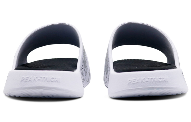 [Custom Shoes] Peak Taichi Slides 'Black White Graffiti Bear' 圖 5