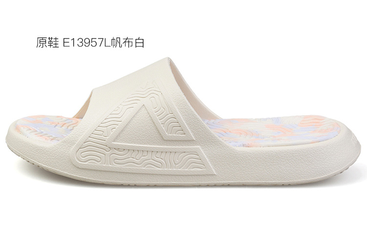 Sizing [Sepatu Kustom] Peak Taichi Sandal 'Canvas Putih Es Krim' E13957L帆布白(Team9-男款冰淇淋)