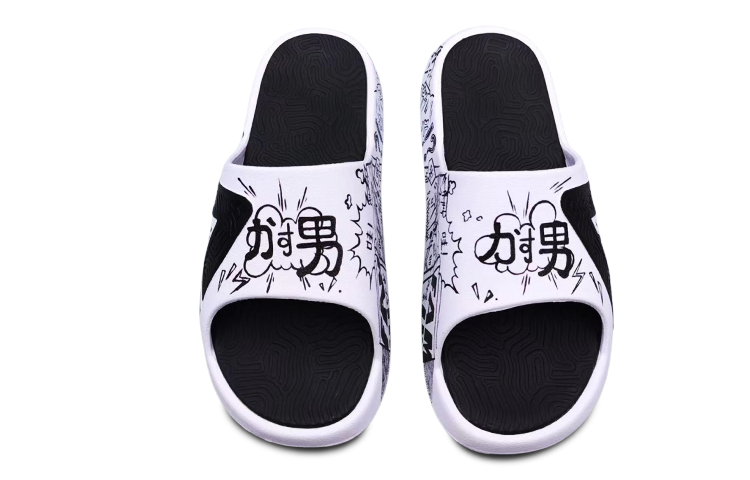 [Custom Shoes] Peak Taichi Slides 'Comic Graffiti' 圖 4