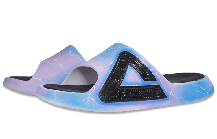 [Custom Shoes] Peak Taichi Slides 'Cyberpunk Star Trek Graffiti' 圖 3