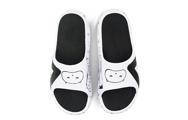 [Custom Shoes] Peak Taichi Slides 'Lazy Cat Graffiti' 圖 4