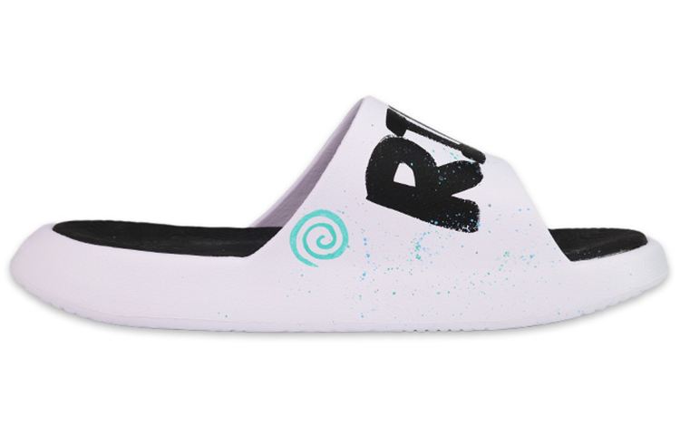 [Custom Shoes] Peak Taichi Slides 'South Beach Graffiti Cotton Candy' 圖 2